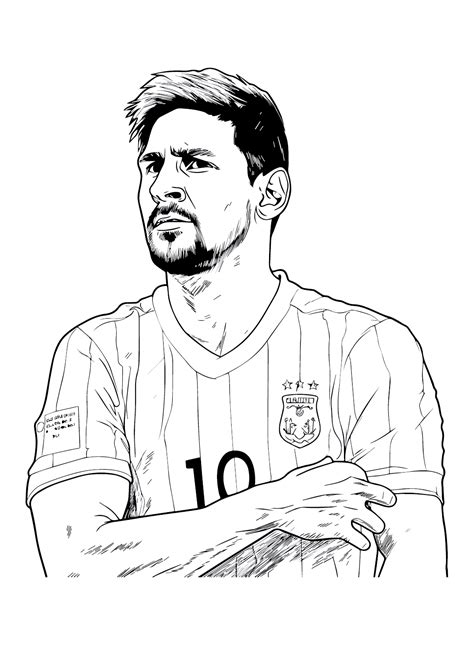 Lionel Messi Coloring Pages Coloringlib | The Best Porn Website