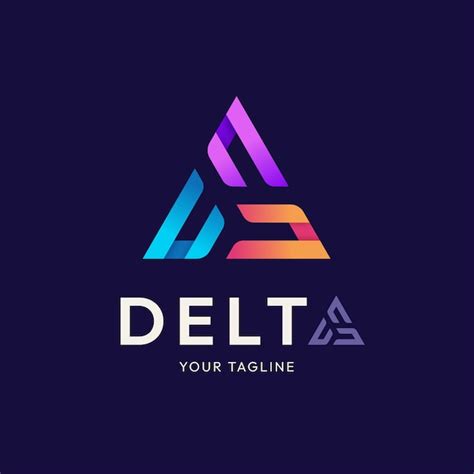 Free Vector | Gradient delta logo design