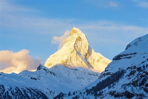 View of beautiful Matterhorn Peak in Switzerland 1990593 Stock Photo at ...