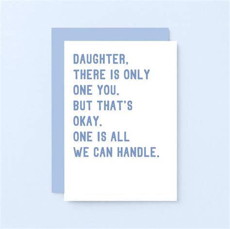 Funny Birthday Card for Daughter Funny Card for Daughter From Parents ...