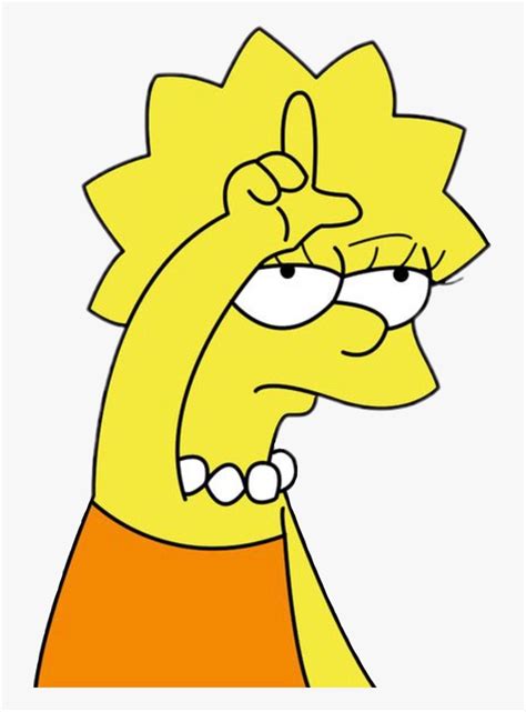 Lisa Simpson Loser - Lisa Simpson Drawings, HD Png Download - kindpng