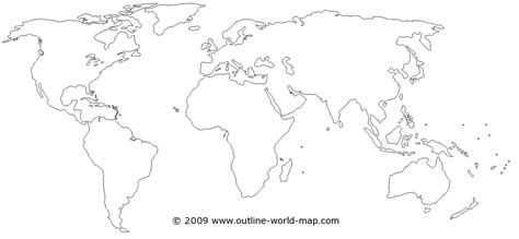 Blank Detailed Map Of The World - Daveen Francisca