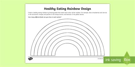 Eat the Rainbow Activity - Food & Health Teaching Resource