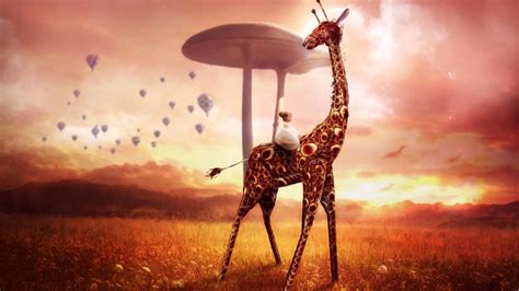 Giraffe Dream Fantasy Wallpaper,HD Artist Wallpapers,4k Wallpapers ...