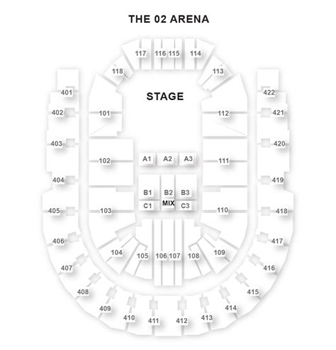 The O2 Arena Seating Plan