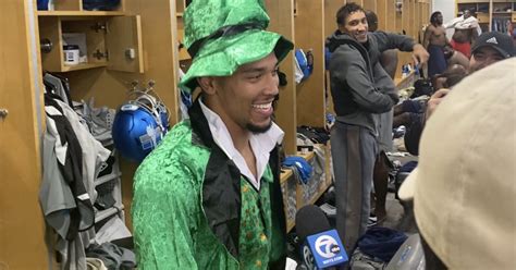 Detroit Lions WR Amon-Ra St. Brown Honors Bet with Hilarious Notre Dame Leprechaun Outfit - BVM ...