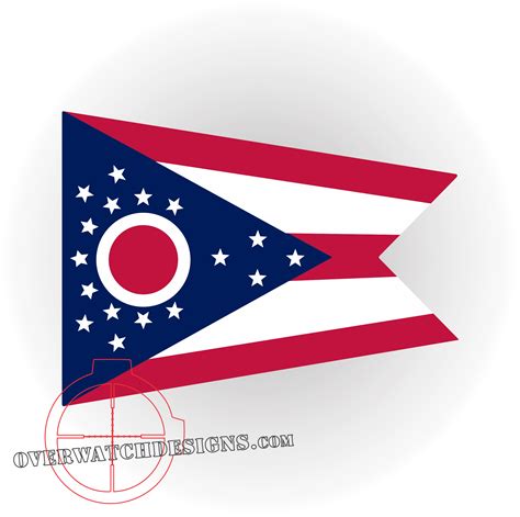 Ohio State Flag Sticker - Overwatch Designs