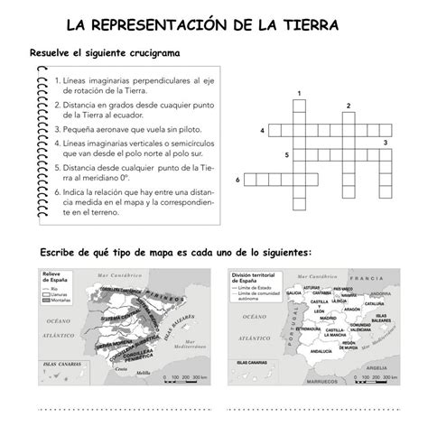 Ficha de Representación de la tierra | Geografía, Fichas, Continentes y océanos