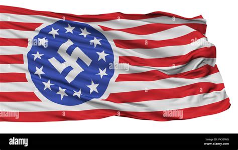 New American Republic Flag, Isolated On White Background, 3D Rendering ...