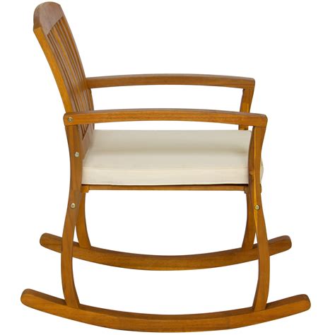 20 Best Collection of Traditional Indoor Acacia Wood Rocking Chairs with Cushions