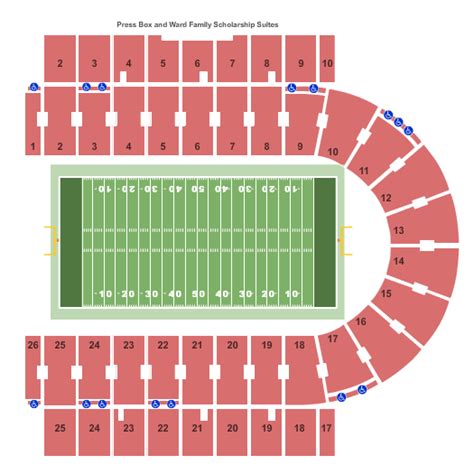 Memorial Stadium - KS, Football Seating Chart | Star Tickets