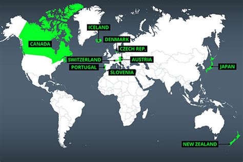 MAPPED: The 10 safest countries in the world in 2017 | Travel News | Travel | Express.co.uk