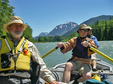 Skykomish River rafting enjoying the mild white water rapids ride