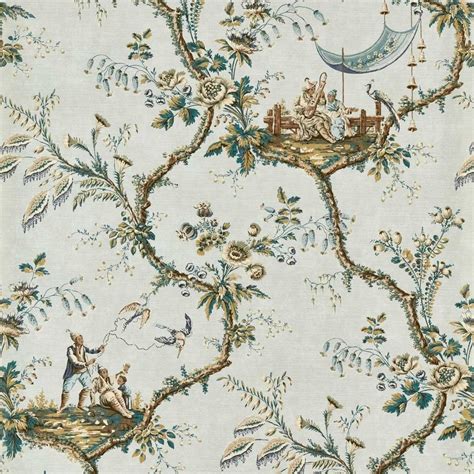 Emperors Musician Wallpaper - La Seine (ZATW313048) - Zoffany Arcadian Thames Wallpapers Collection