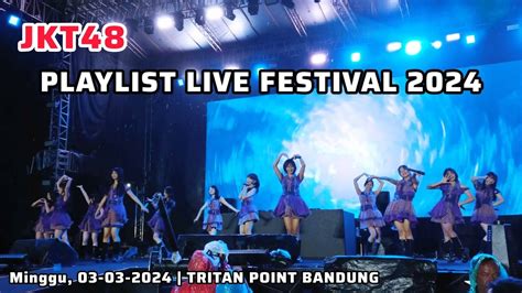 JKT48 Live Perform at PLAYLIST LIVE FESTIVAL 2024 | Tritan Point ...