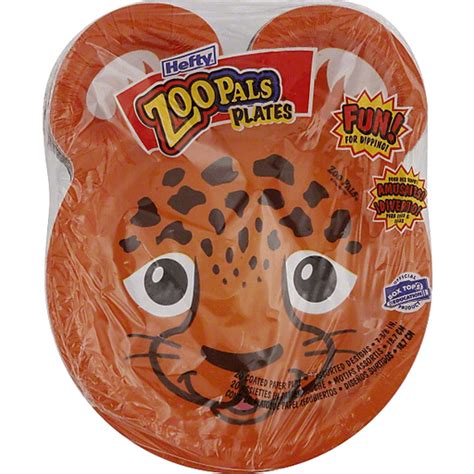 Hefty® Zoo Pals® Rainforest Collection 7-3/8 in. Plates 20 ct Pack ...