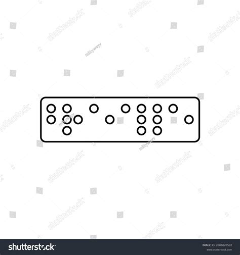 Braille Icon Reading Vector Disability Illustration Stock Vector (Royalty Free) 2086020502 ...