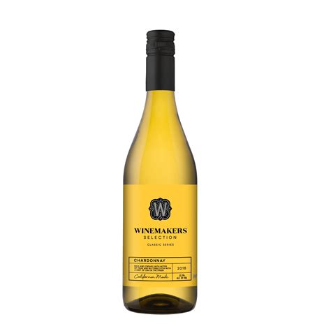 Winemakers Selection Chardonnay White Wine - 750ml, 2019 - Walmart.com - Walmart.com