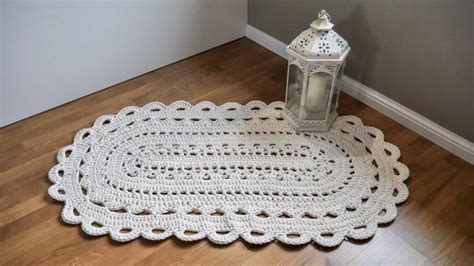 Oval Crochet Rug, Free Pattern for a Vintage Style Bath Mat - Joyfully Treasured