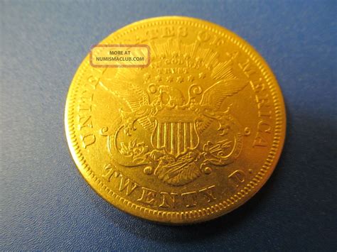 1875 Gold Twenty Dollar Double Eagle Coin - Well Preserved - Circulated ...