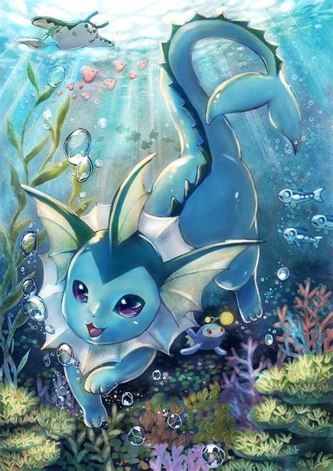 Vaporeon | Cool pokemon wallpapers, Pokemon eeveelutions, Cute pokemon wallpaper