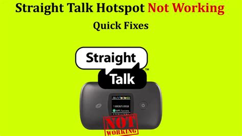 Straight Talk Hotspot Not Working (Quick Fixes) - RouterCtrl