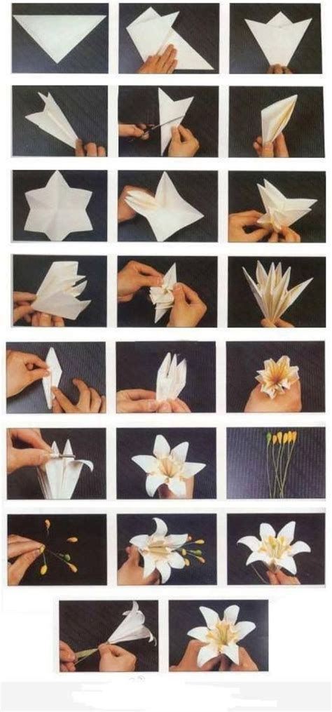 Step By Step Origami Flowers Instructions - Beautiful Insanity