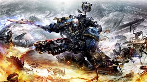 Epic Warhammer HD Wallpaper: Battle for the Galaxy