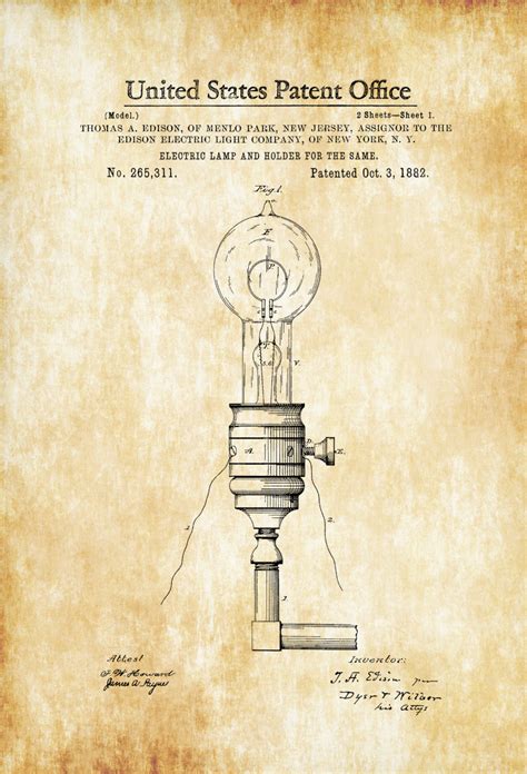 Thomas Edison Light Bulb Drawing at PaintingValley.com | Explore ...