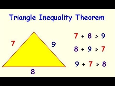 Triangle Inequality Theorem - Part 1 - YouTube