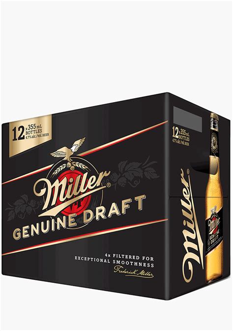 Miller Genuine Draft - 12 x 355ML – Willow Park Wines & Spirits