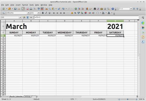 How to Make a Calendar in OpenOffice – Calendar Tricks