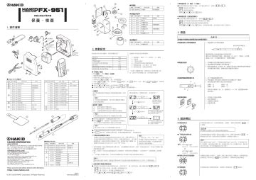 Hakko FX-951/FM-2028 instruction manual | Manualzz