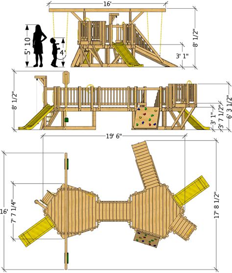 Toddler Playground Plan (2‑Sizes) – Paul's Playhouses