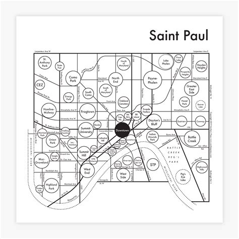 Saint Paul Map Print – Archie's Press