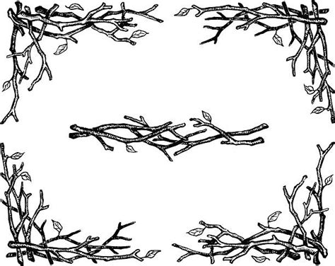 Twig Clipart Black And White