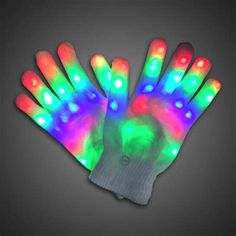 Rainbow Sparkling LED Lighted Gloves