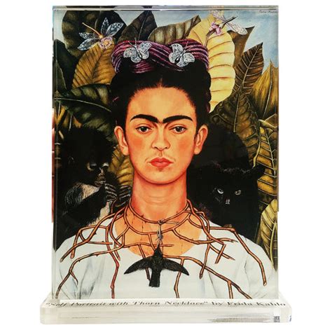 Acrylic Cutout of Frida Kahlo Self Portrait | Master Behind the Glass Acrylic Cutouts