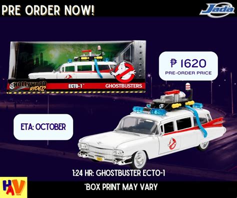 ECTO 1 DIECAST FOR PRE ORDER ETA OCT 2023 (JADA), Hobbies & Toys, Toys & Games on Carousell