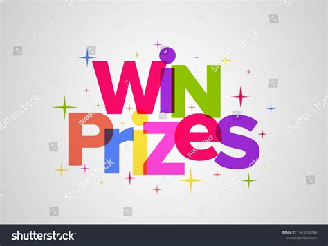 Win Prizes Colorful Banner Background Template Stock Vector (Royalty ...