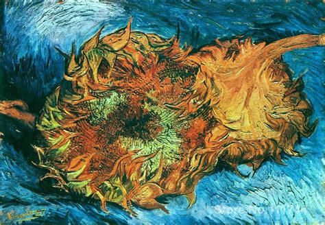 Vincent Van Gogh paintings of Still Life with Two Sunflowers impressionism art High quality Hand ...