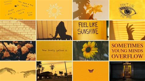 Yellow Collage Desktop Wallpapers - Top Free Yellow Collage Desktop ...