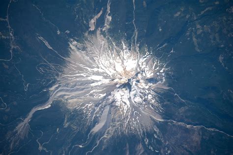 Satellite Image overhead look of Mount Hood, Oregon image - Free stock photo - Public Domain ...