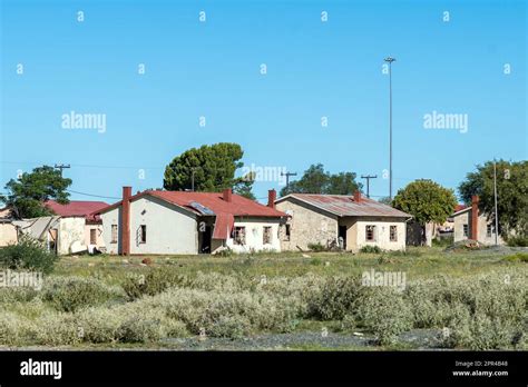 Jagersfontein, South Africa - Feb 21, 2022: Houses damaged by toxic ...