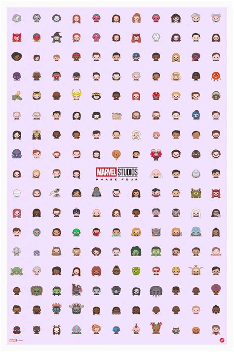 100% Soft Releases new Phase 4 Emoji Poster | Marvel