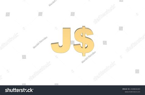 Jamaican Dollar Currency Symbol Jamaica Golden Stock Illustration ...