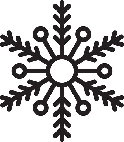 Snowflake icon clip art 22188431 PNG