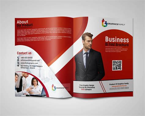 Free Business Bi Fold Brochure Design Template free psd – GraphicsFamily