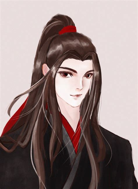 Wei Ying - An Anime Character with Long Hair