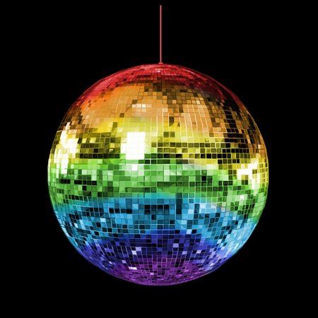 Rainbow Mirrored 1970s Disco Ball - NeatoShop